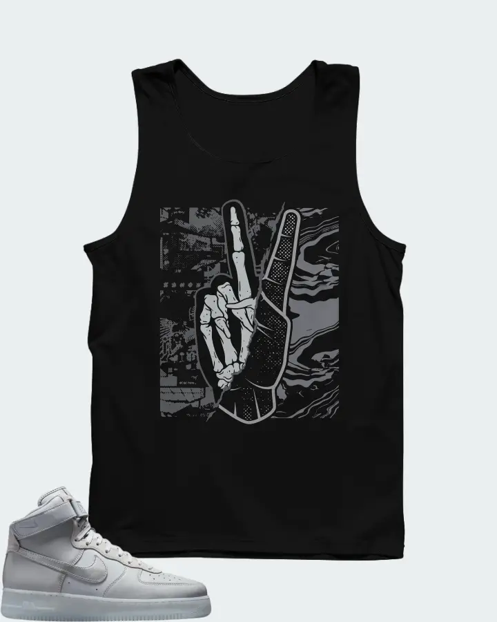Nike Air Force 1 High Wolf Grey Matching Tank Top