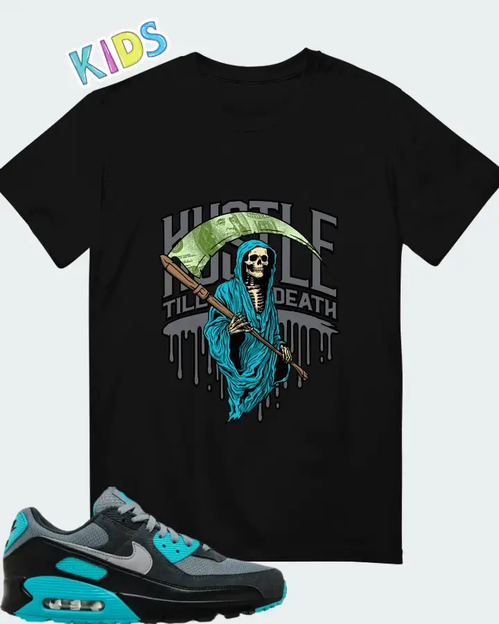 Nike Air Max 90 Cool Grey Dusty Cactus Matching Kid's T-Shirt