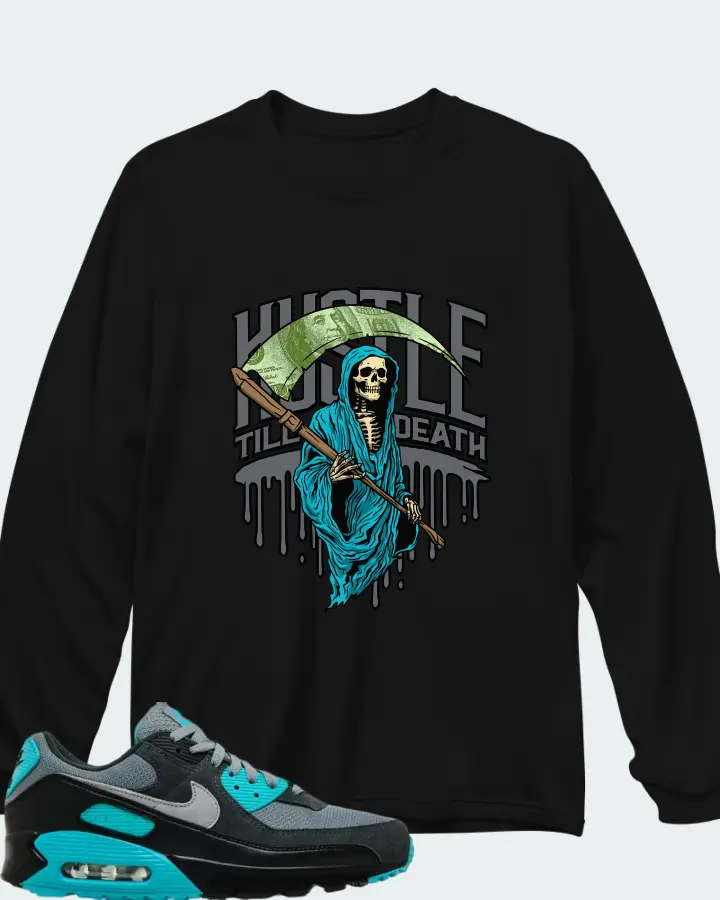 Nike Air Max 90 Cool Grey Dusty Cactus Matching Long Sleeve T-Shirt