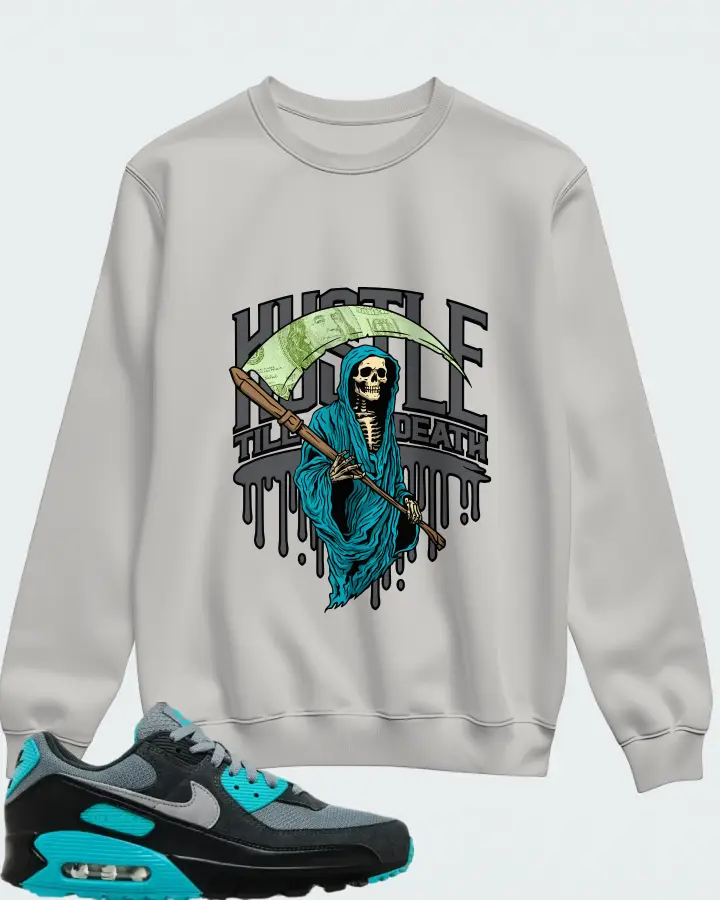 Nike Air Max 90 Cool Grey Dusty Cactus Matching Sweatshirt