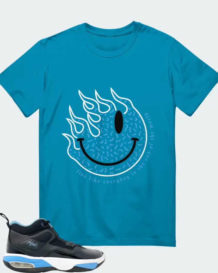 Jordan Stay Loyal 3 Black University Blue Matching T-Shirt