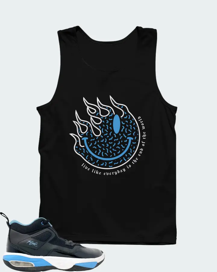 Jordan Stay Loyal 3 Black University Blue Matching Tank Top