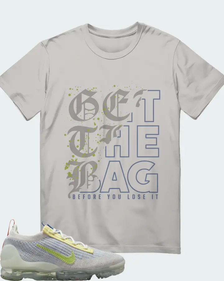Nike Air VaporMax 2021 University Blue Team Orange Vivid Green Matching T-Shirt
