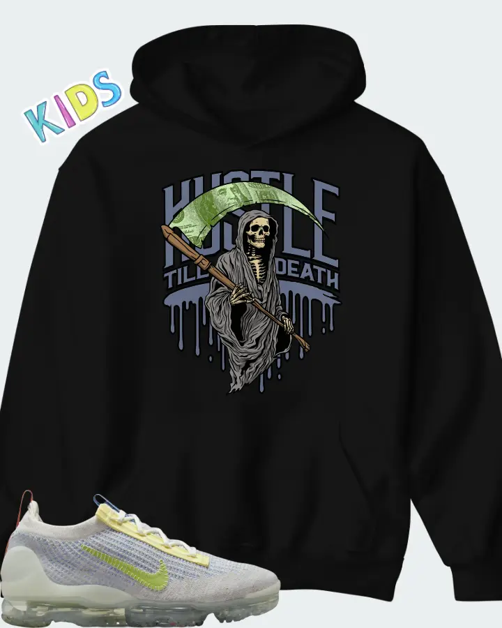 Nike Air VaporMax 2021 University Blue Team Orange Vivid Green Matching Kid's Hoodie