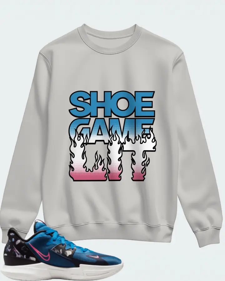Nike Kyrie Low 5 Sneaker Matching Grey Sweatshirt - Shoe Game Lit Refreshed