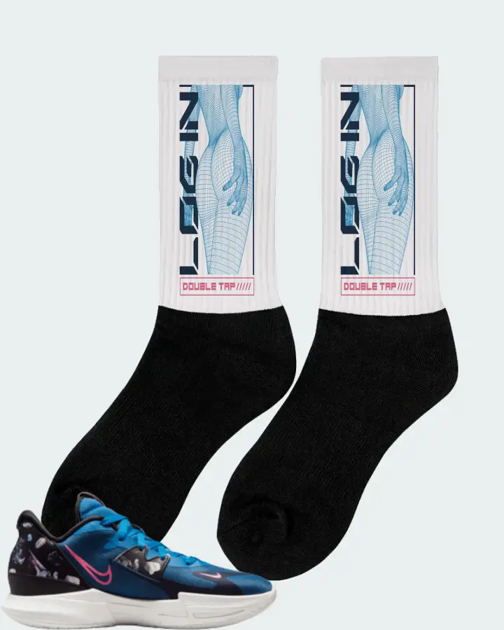 Nike Kyrie Low 5 Sneaker Matching White Socks (LOGIN) - View 3