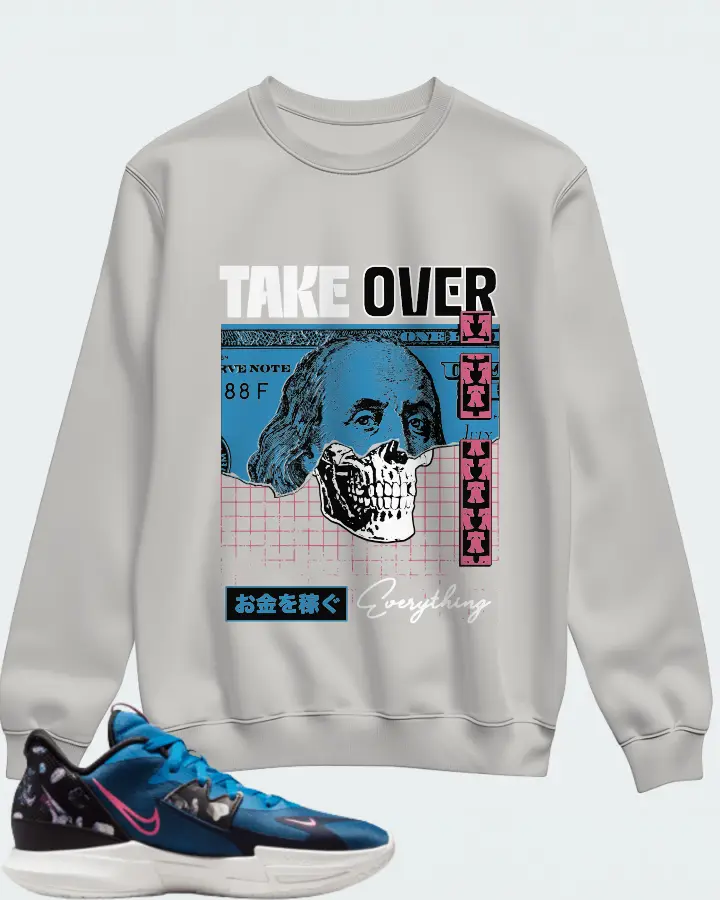Nike Kyrie Low 5 Sneaker Matching Grey Sweatshirt - Take Over