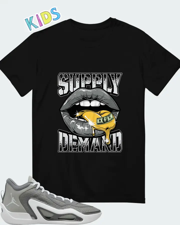 Jordan Tatum 1 Cool Grey Matching Kid's T-Shirt