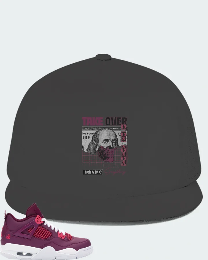 Jordan 4 Retro Sneaker Matching Dark Grey Hat - Take Over