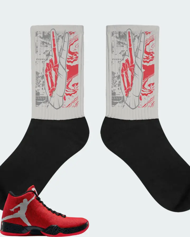 Jordan XX9 Sneaker Matching Grey Socks - Peace of mind