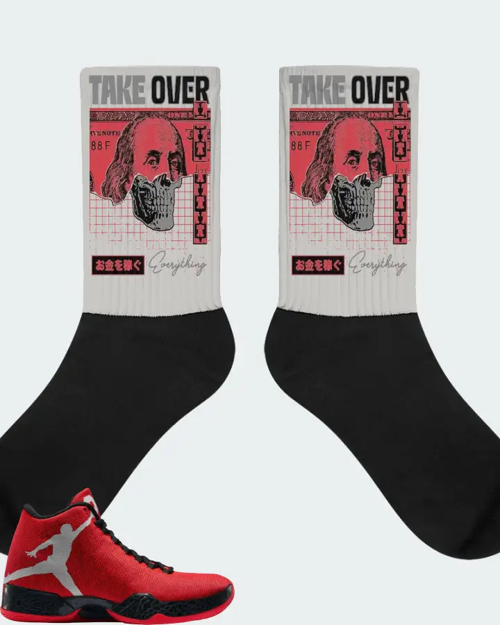 Jordan XX9 Sneaker Matching Grey Socks - Take Over