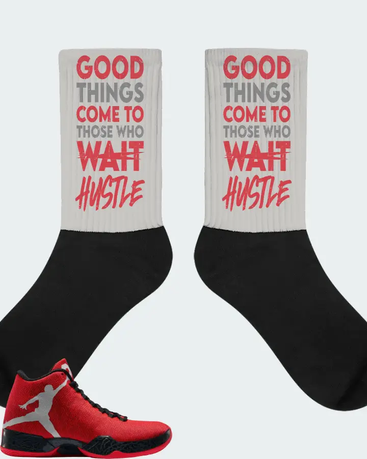 Jordan XX9 Sneaker Matching Grey Socks - Good Things Come