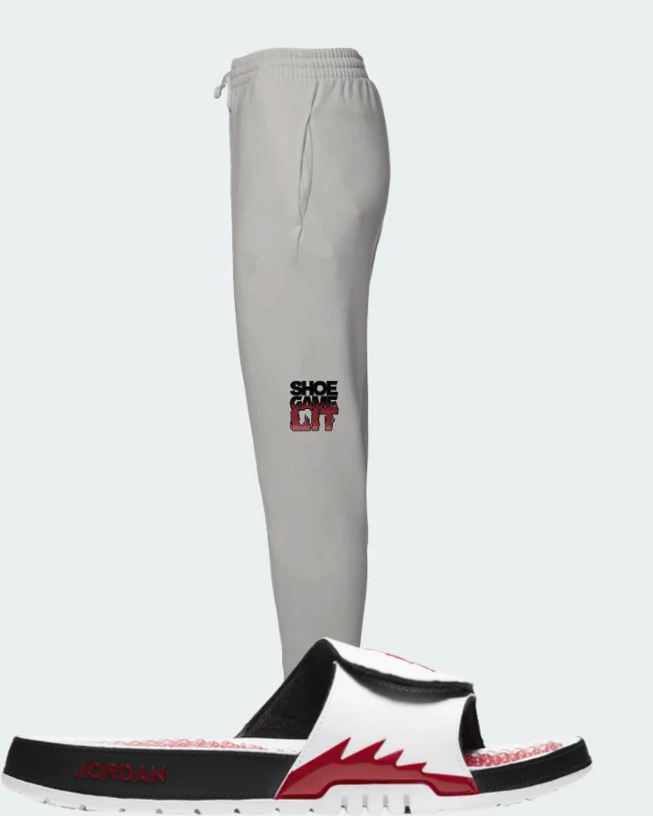 Jordan Hydro 5 Retro Sneaker Matching Grey Joggers - Shoe Game Lit Refreshed
