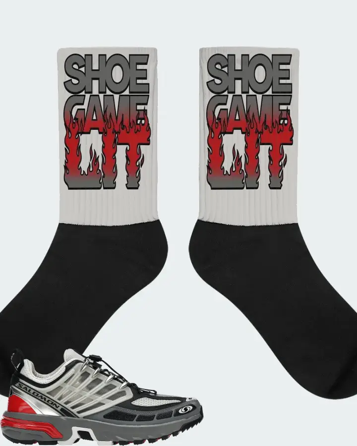 Salomon ACS Pro Advanced Sneaker Matching Grey Socks - Shoe Game Lit Refreshed