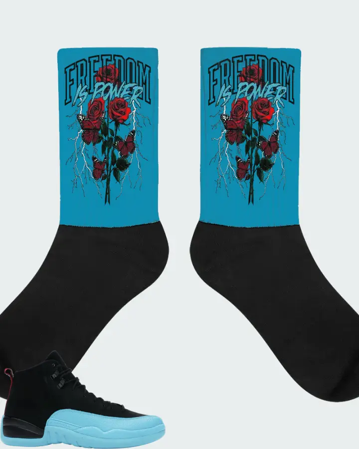 Air Jordan 12 Retro Gamma Blue Matching Socks