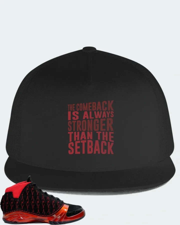 Jordan 23 Sneaker Matching Black Hat - The Comeback