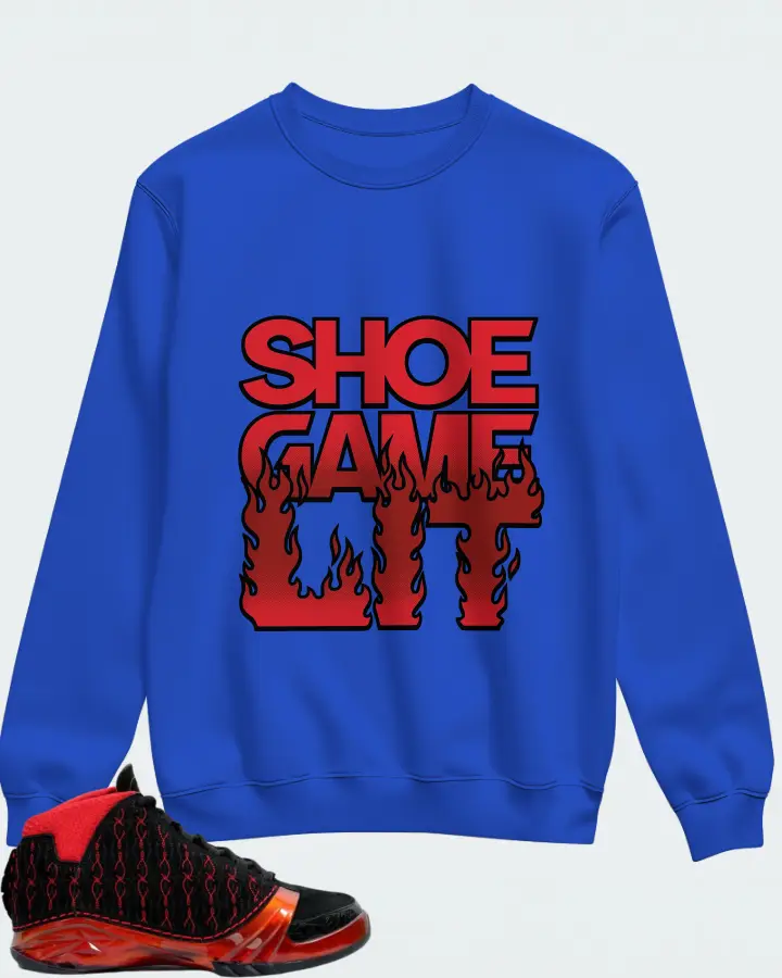 Jordan 23 Sneaker Matching Royal Blue Sweatshirt - Shoe Game Lit Refreshed