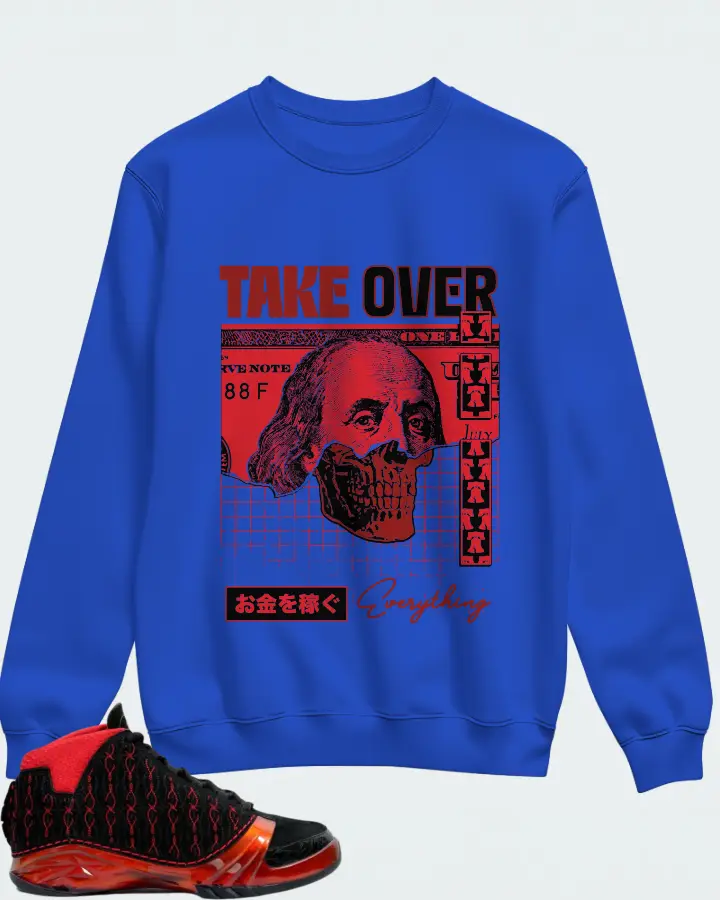 Jordan 23 Sneaker Matching Royal Blue Sweatshirt - Take Over
