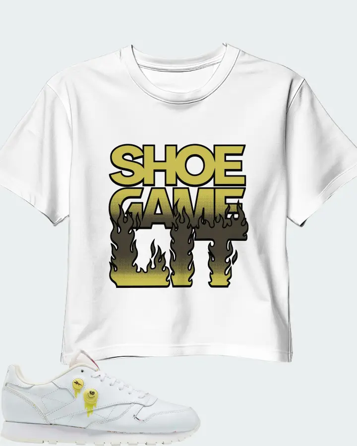 Reebok Classic Leather Sneaker Matching White Crop Top - Shoe Game Lit Refreshed