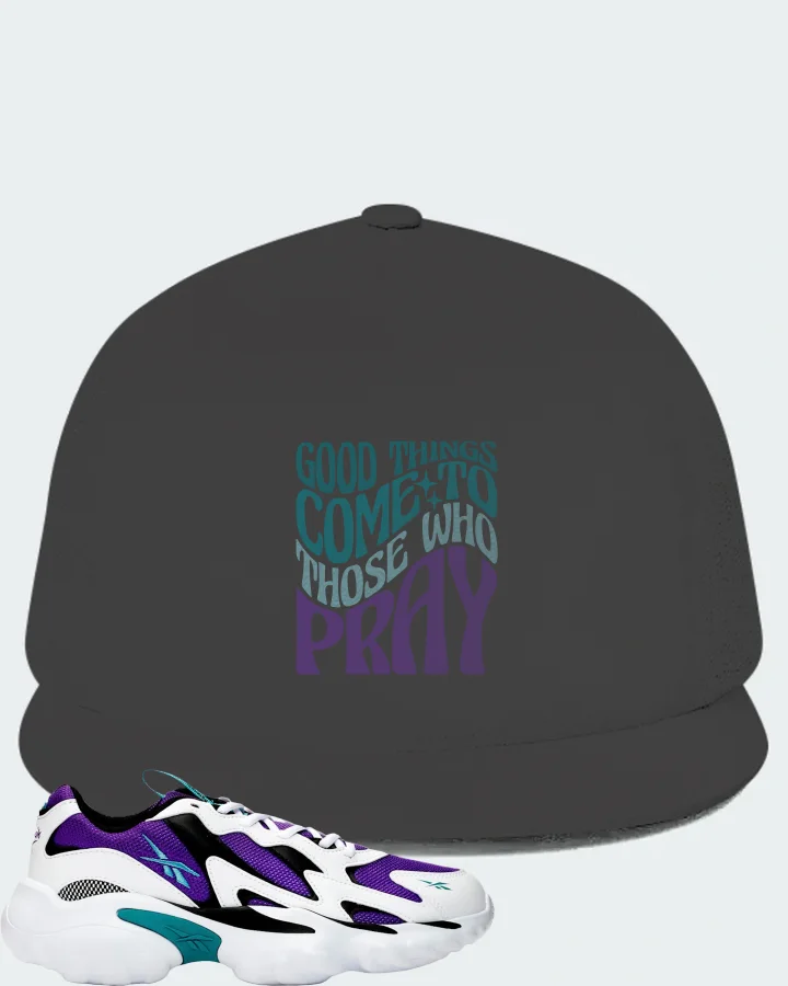 Reebok DMX 1000 Series Sneaker Matching Dark Grey Hat - Good Things Come To Those Who Pray