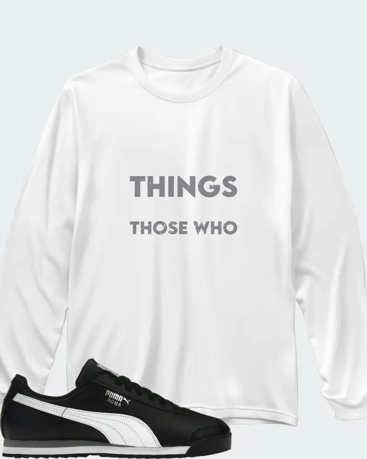 Puma Roma Basic Sneaker Matching White Long Sleeve T-Shirt - Good Things Come