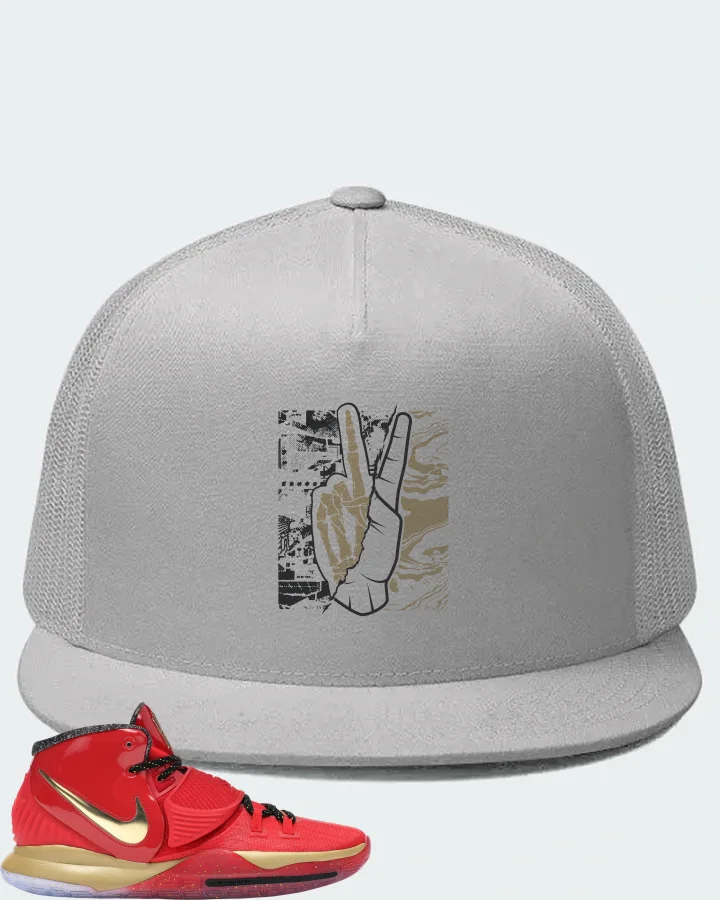 Nike Kyrie 6 Sneaker Matching White Hat - Peace of mind