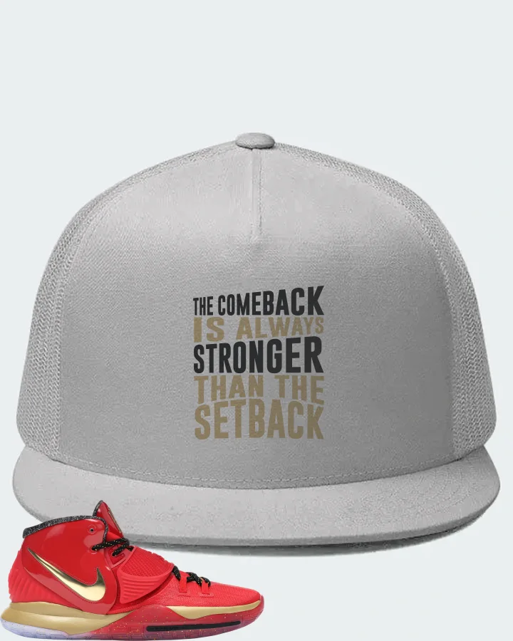 Nike Kyrie 6 Sneaker Matching White Hat - The Comeback