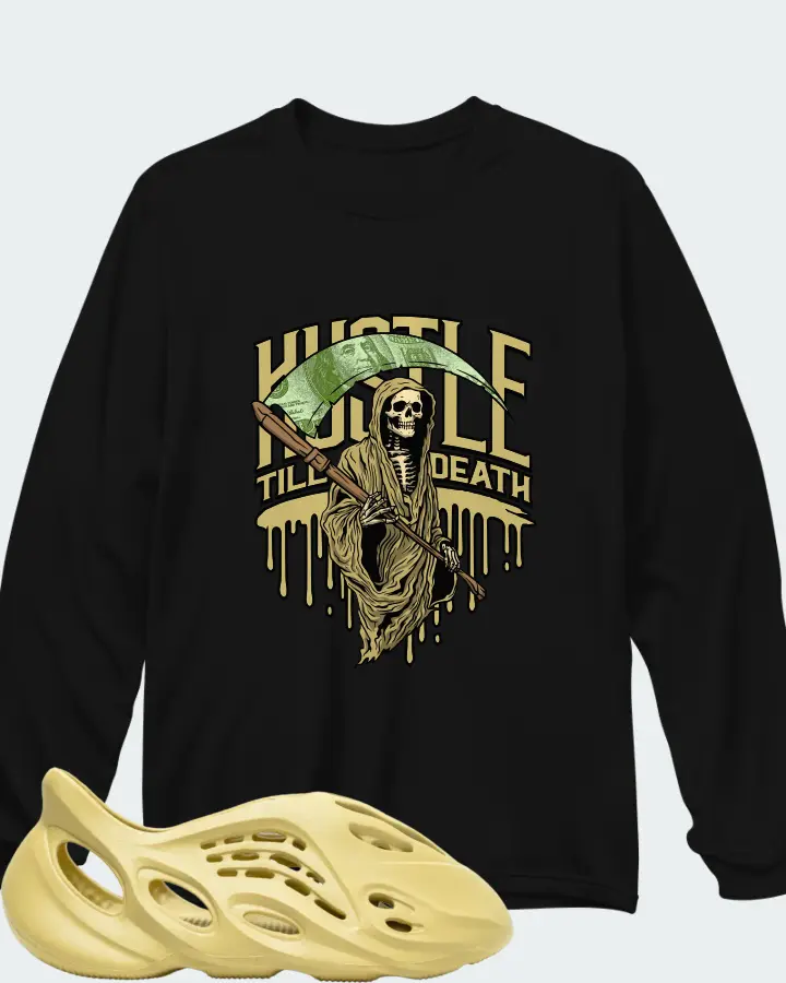 Yeezy Foam Runner Sulfur Matching Long Sleeve T-Shirt