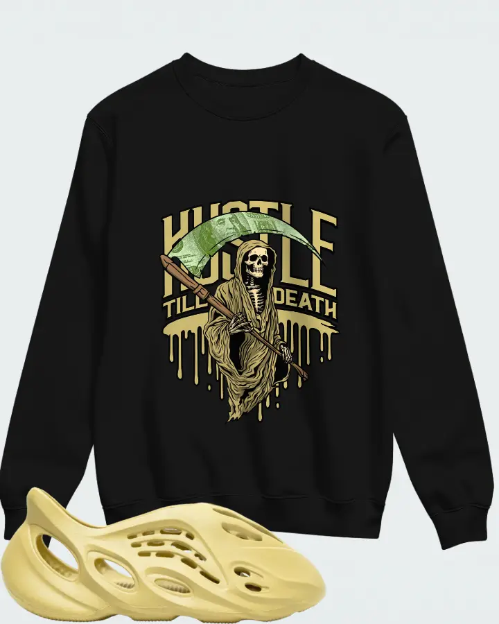 Yeezy Foam Runner Sulfur Matching Sweatshirt