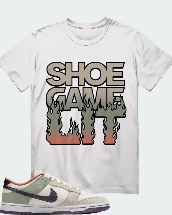 Nike Dunk Low SE NOLA Sneaker Matching White T-Shirt - Shoe Game Lit Refreshed