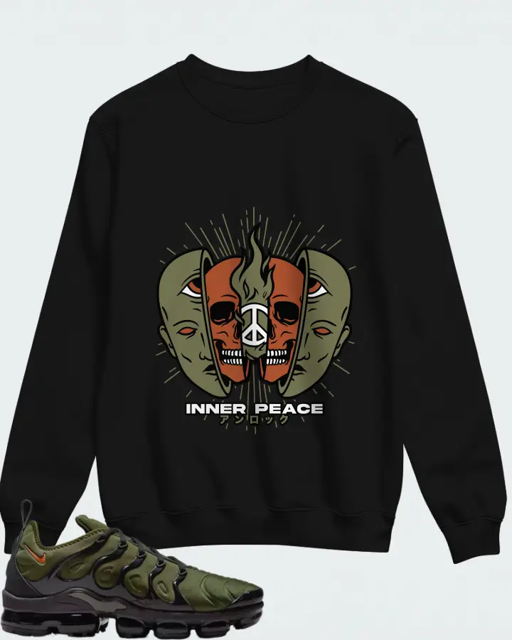 Nike Air VaporMax Plus Rough Green Dark Russet Matching Sweatshirt