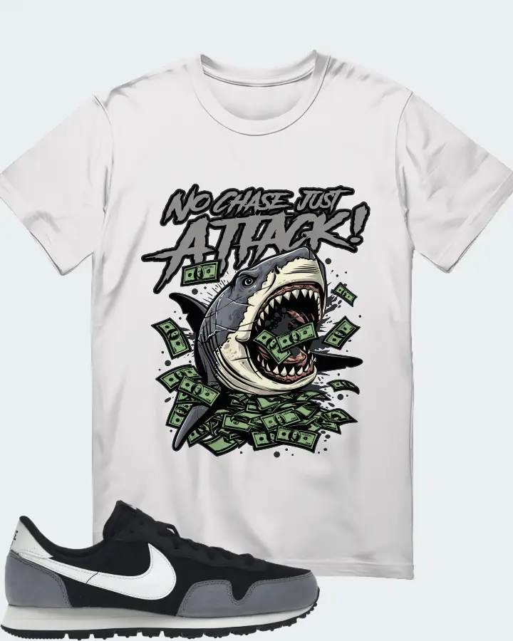 Nike Air Pegasus 83 PRM Black Cool Grey Matching T-Shirt