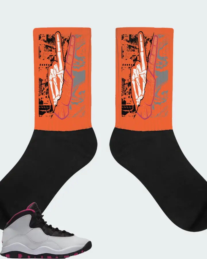 Jordan 10 Retro Sneaker Matching Socks - Peace of mind