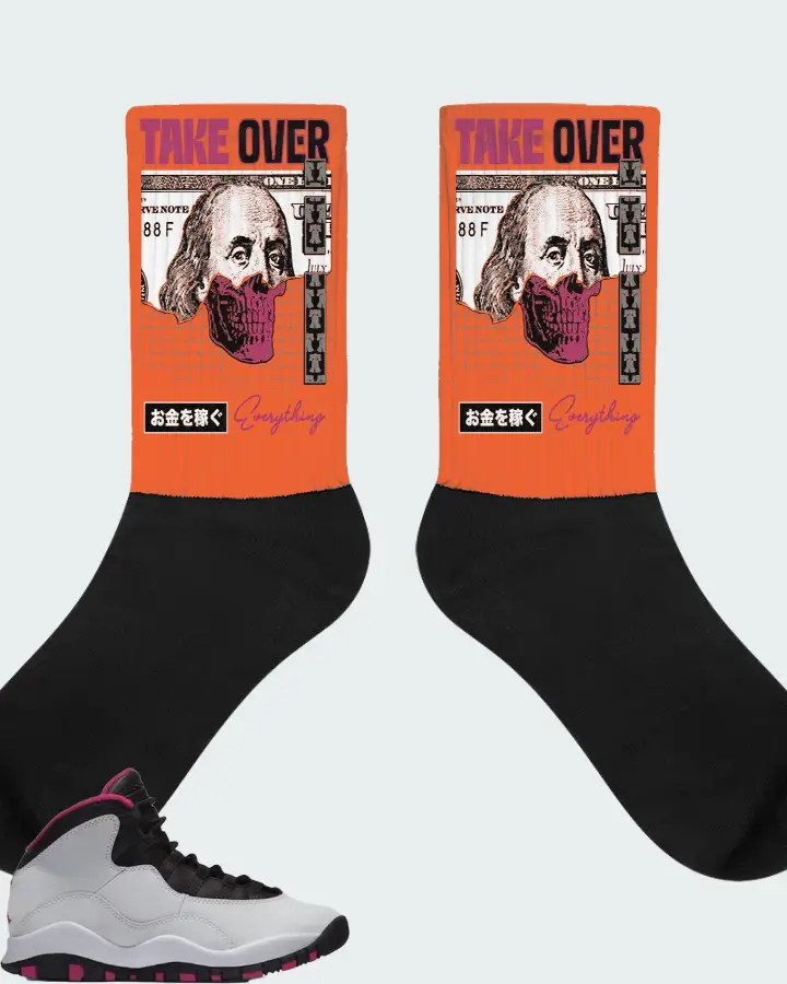 Jordan 10 Retro Sneaker Matching Socks - Take Over