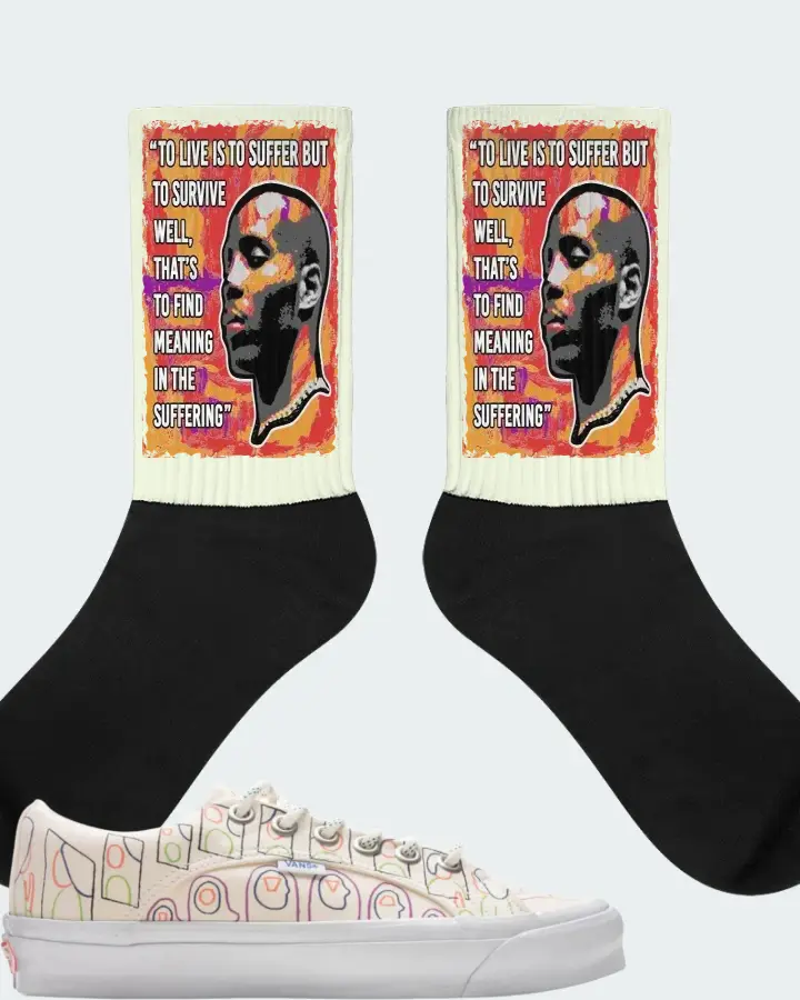 Vans Vault OG Lampin LX  Sneaker Matching Citron Socks - DMX Suffer Quote