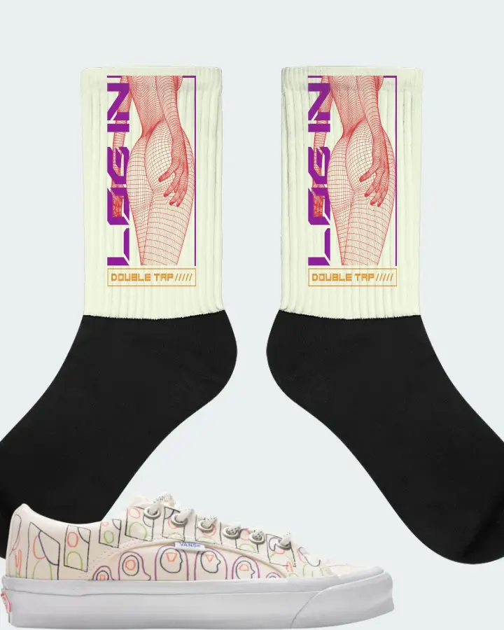Vans Vault OG Lampin LX Sneaker Matching Citron Socks (LOGIN) - View 1