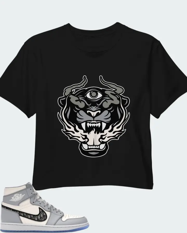 Air Jordan 1 High 85 Wings Wolf Grey Matching Crop Top
