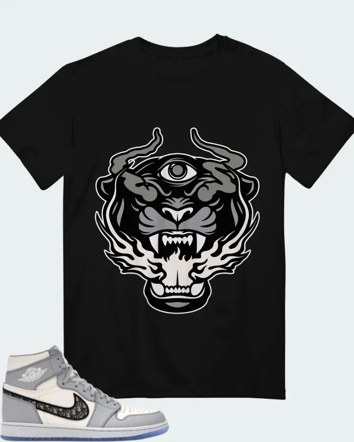 Air Jordan 1 High 85 Wings Wolf Grey Matching T-Shirt