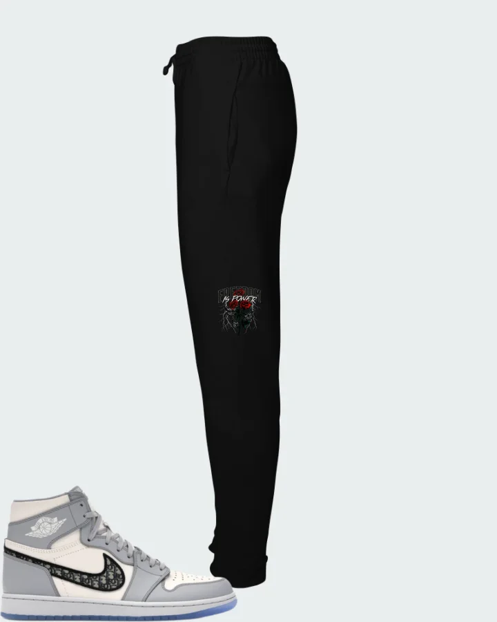 Air Jordan 1 High 85 Wings Wolf Grey Matching Joggers