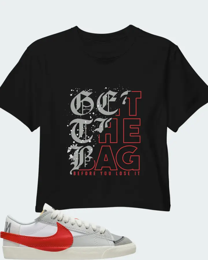 Nike Blazer Low 77 Jumbo White Photon Dust Light Smoke Grey University Red Matching Crop Top