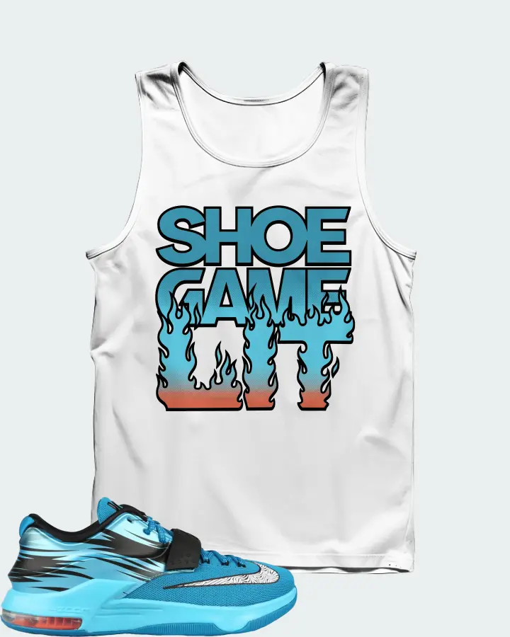 Nike KD 7 Sneaker Matching White Tank Top - Shoe Game Lit Refreshed