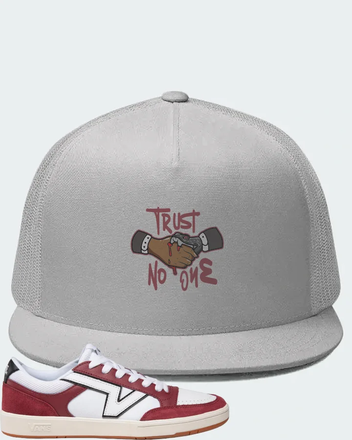 Vans Lowland ComfyCush Sneaker Matching White Hat - Trust No One