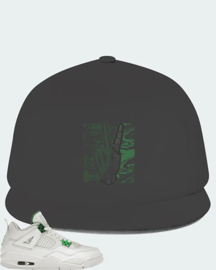 Jordan 4 Retro Sneaker Matching Dark Grey Hat - Peace of mind