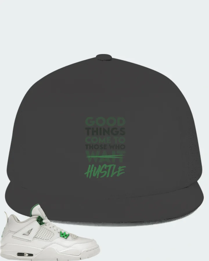 Jordan 4 Retro Sneaker Matching Dark Grey Hat - Good Things Come