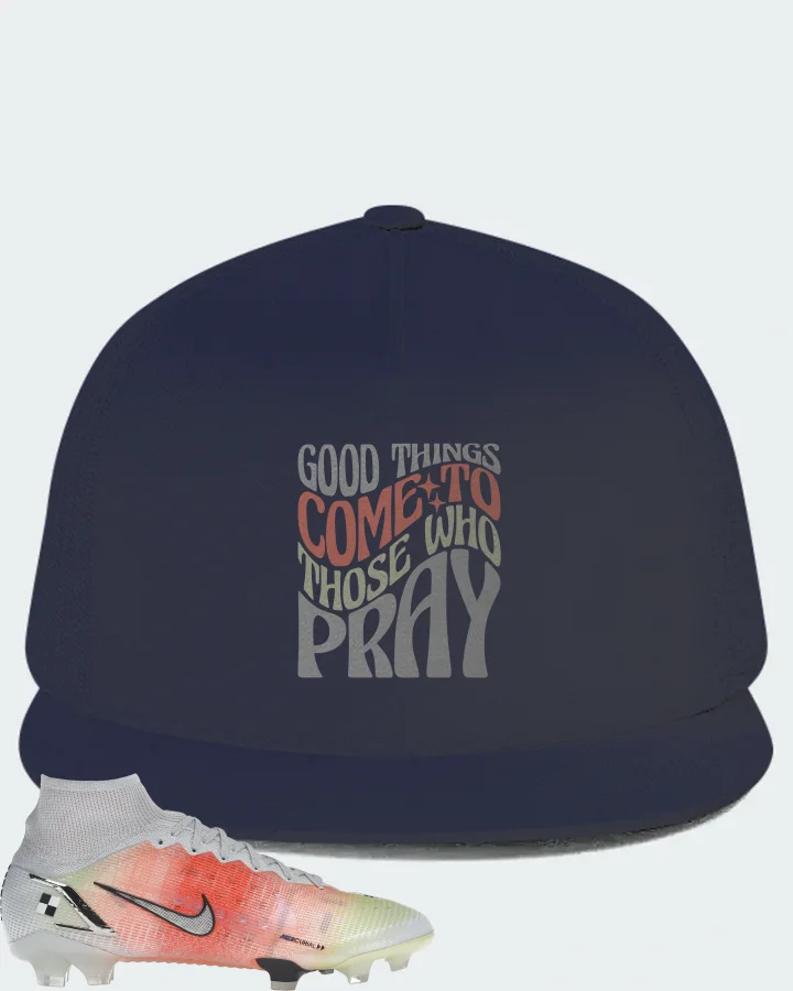 Nike Mercurial Dream Speed Superfly 8 Elite FG Sneaker Matching Navy Hat - Good Things Come To Those Who Pray