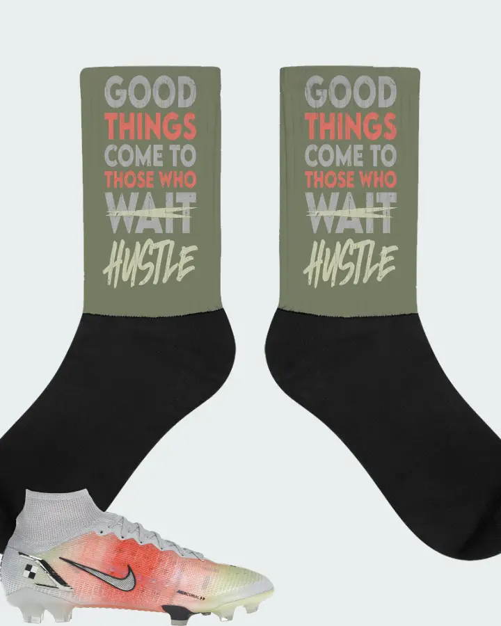 Nike Mercurial Dream Speed Superfly 8 Elite FG Sneaker Matching Olive Socks - Good Things Come