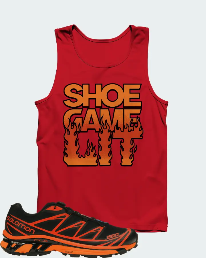 Salomon XT-6 Sneaker Matching Red Tank Top - Shoe Game Lit Refreshed