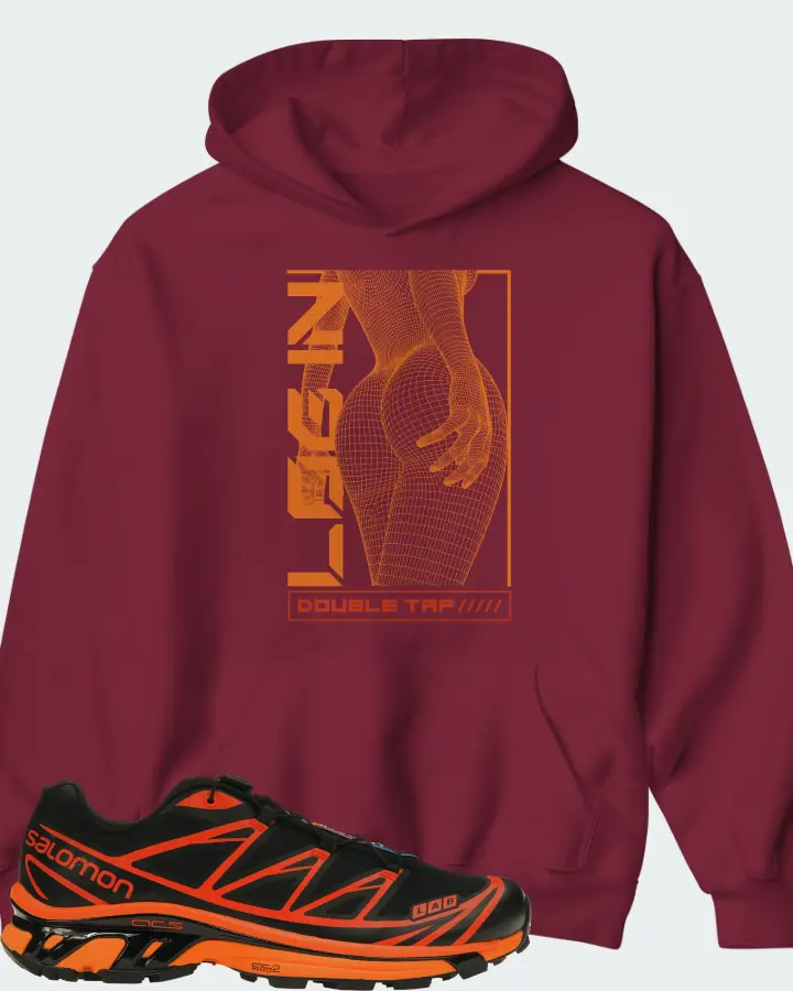 Hoodie in Maroon