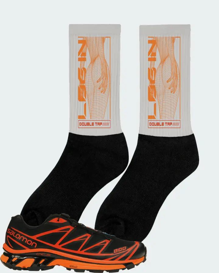 Salomon XT-6 Sneaker Matching Grey Socks (LOGIN) - View 3