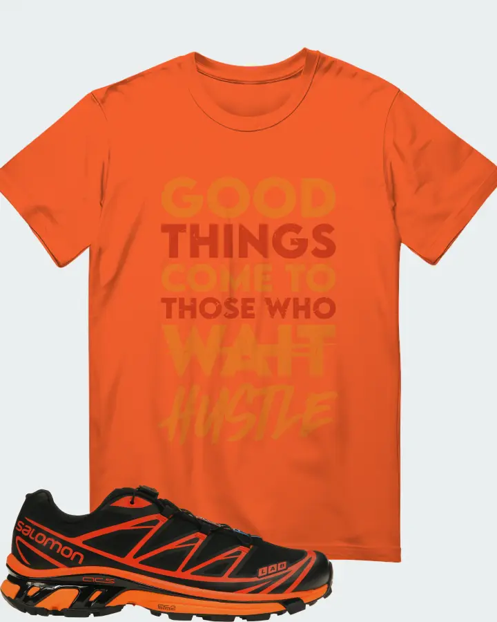 Salomon XT-6 matching Orange t-shirt